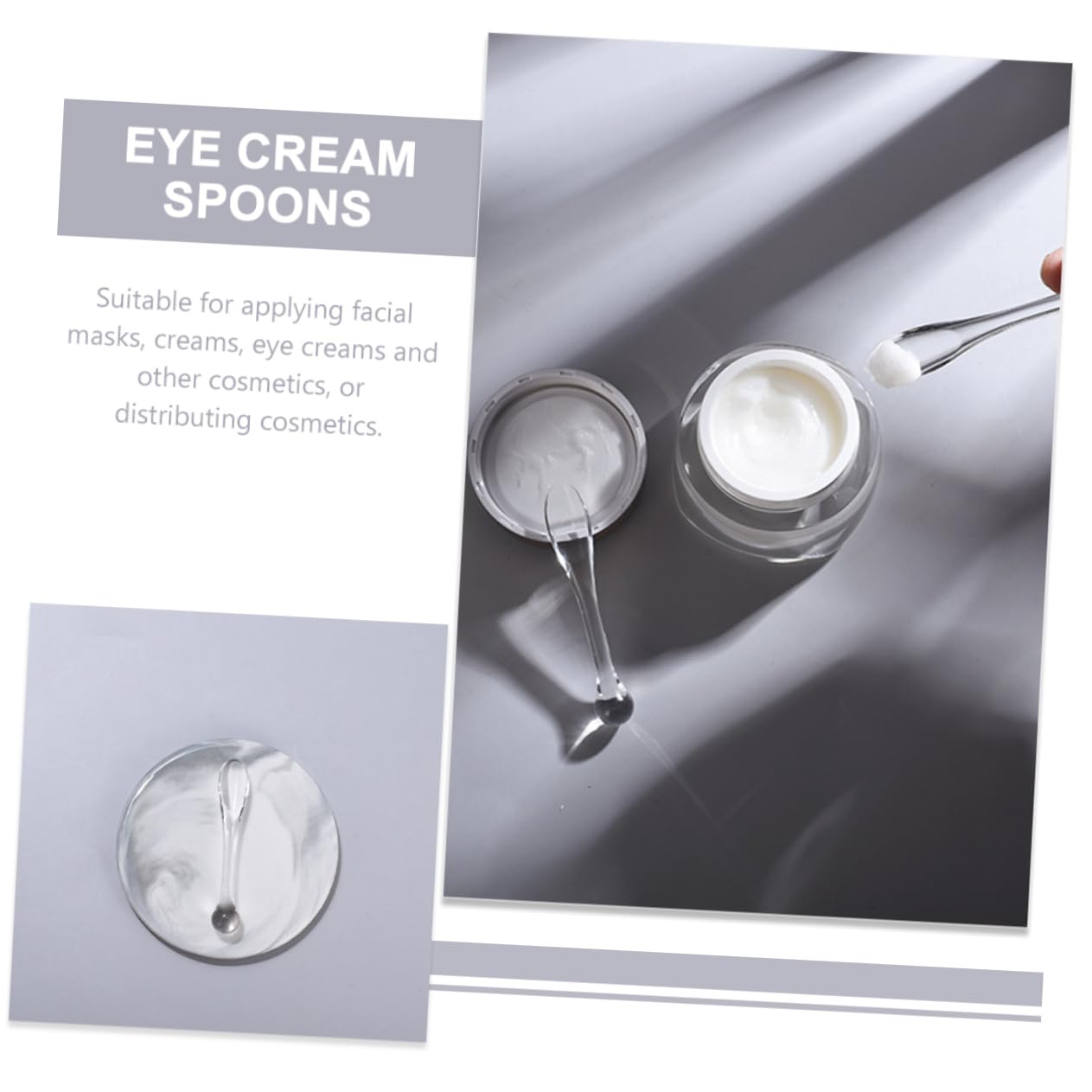 Beatifufu 10pcs Mini Cosmetic Spatula Makeup Scoop Spatula for Skincare Travel Lotion Applicator