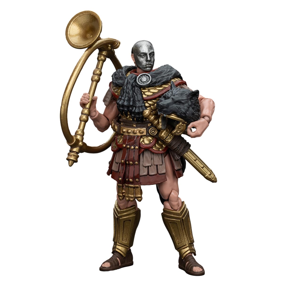 HiPlay JOYTOY Collectible Action Figure: Strife series: Roman Republic Cohort Iv Buccinator, 1:18 Scale Miniature Collectible JT6182 - Image 3