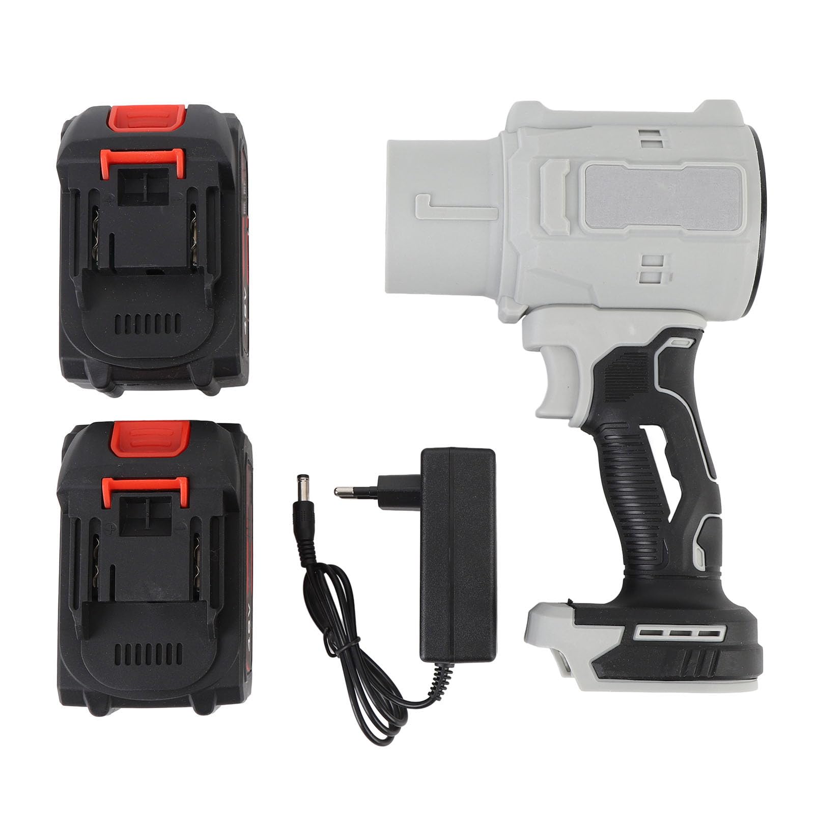Soffiatore per Foglie Senza Fili, 130.000 Giri/min, Mini Soffiatore Ad Aria Compressa, per Pulire la Tastiera, Asciugare L'auto e Rimuovere la, con 2 Batterie da 21.800 MAh (Spina europea)