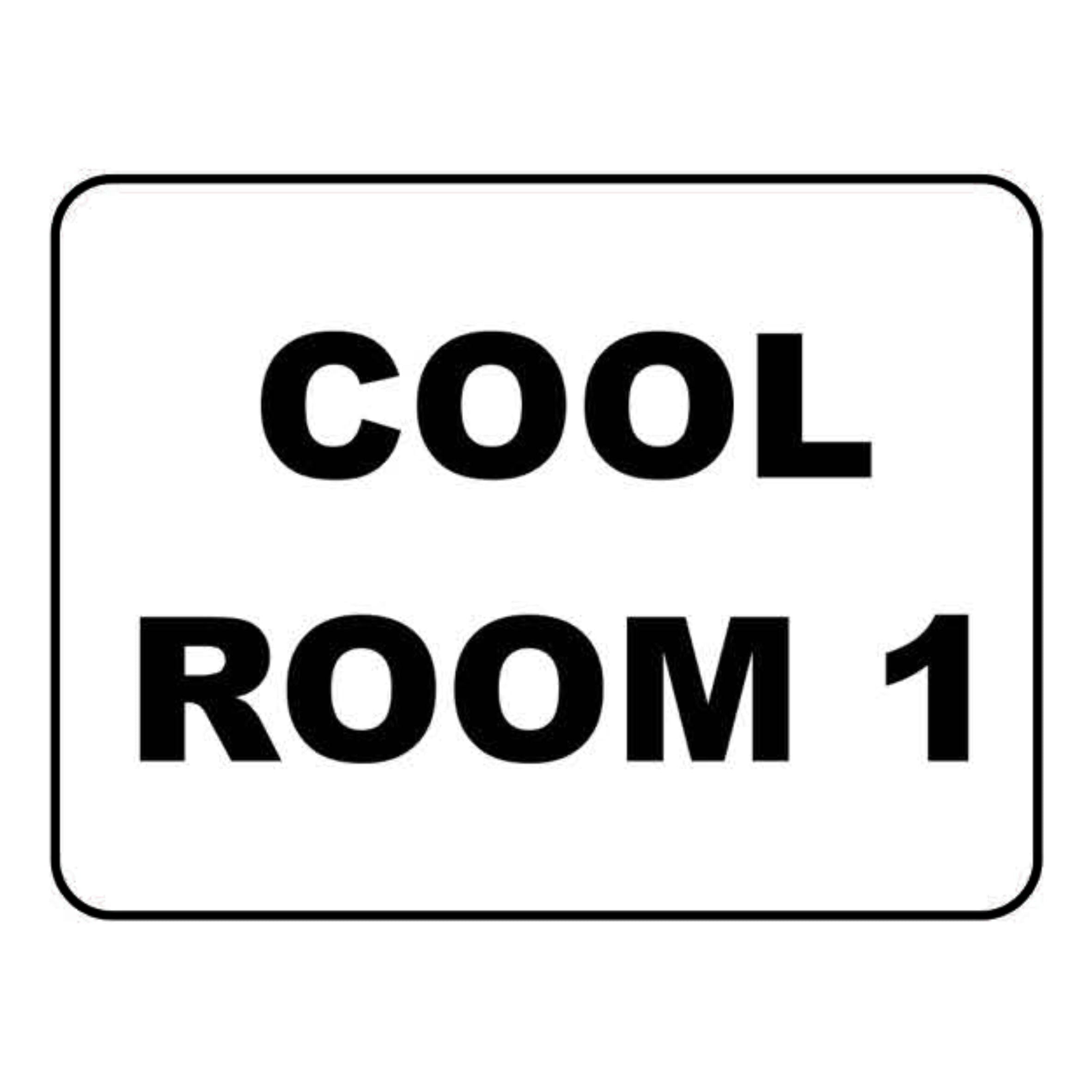 Cool Room 1 Miscellaneous Signs Metal Tin Sign 8 x 12 inch for Industrial & Commercial