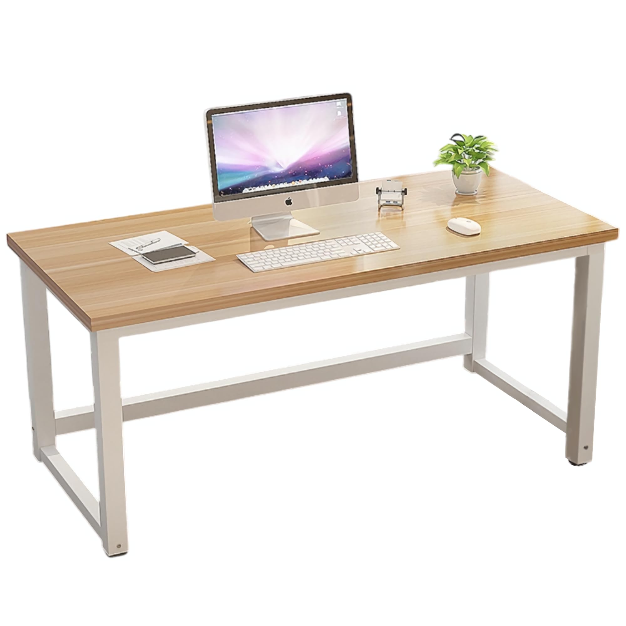Amazon | JAMBORN ワークデスク パソコンデスク 大きい 120cm×70cm