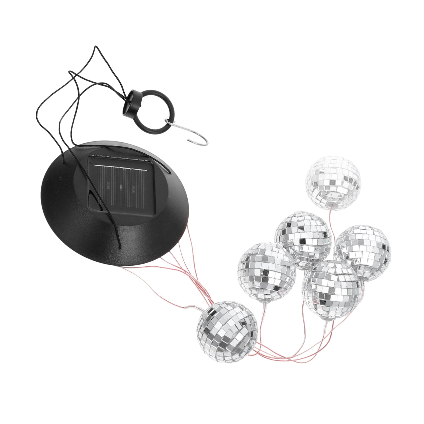 Gadpiparty Solar Wind Chime Lamp with Color-Changing Crystal Splashproof Outdoor Hanging Light for Garden Deck and Patio Decorative Lighting