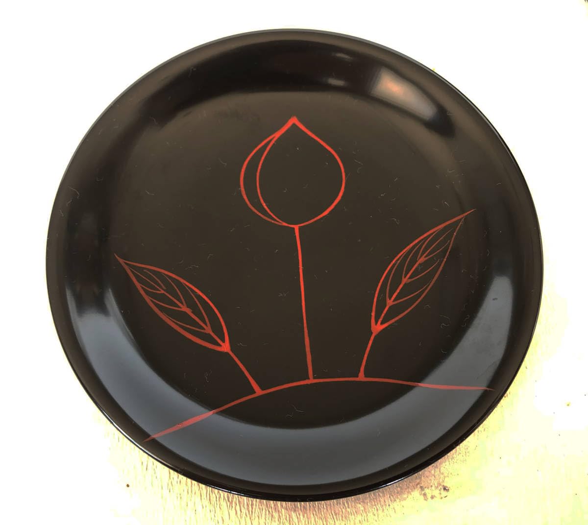 Amazon.co.jp: 銘々皿 漆塗 民芸絵変わり鈴木繁男デザイン 5枚 取皿 5
