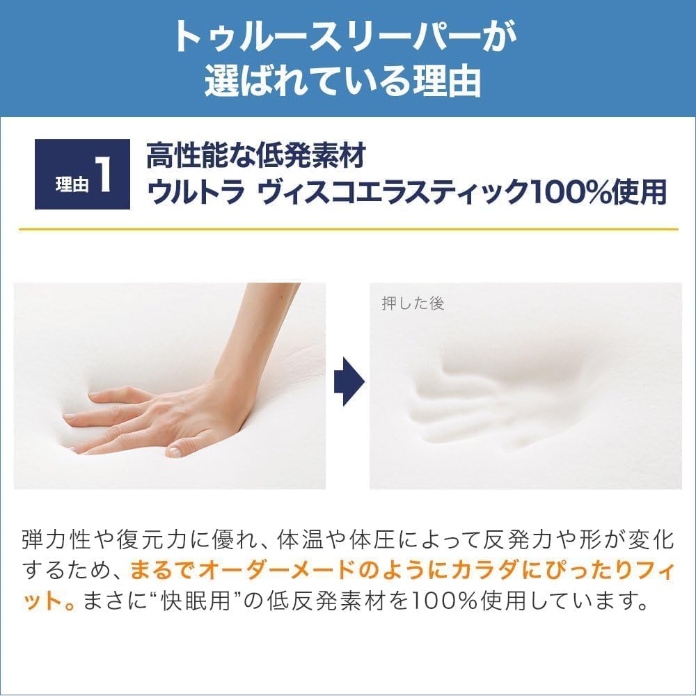 【各2個】トゥルースリーパープレミアム5cmシングル＆インナーカバー Amazon｜【公式】トゥルースリーパー プレミアケア シングル（Amazon