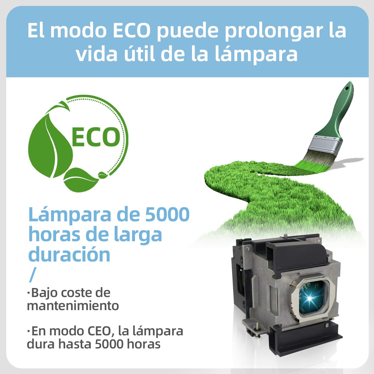 ET-LAA110 Lampada proiettore di ricambio con alloggiamento per PANASONIC PT-AH1000E, PT-AR100U, PT-LZ370E Videoproiettore