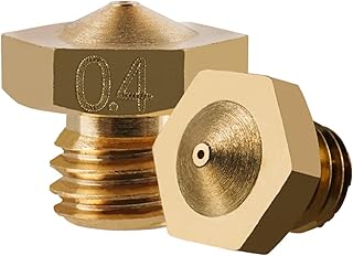 APAAZO 10/20pcs E3d V5 V6 Threaded Brass Nozzle 0.3/0.4mm Compatible With 1.75mm Filament 3D Printer Parts E3D V5 V6 Hotend Extruder (Color : 20pcs, Size : 0.3mm)