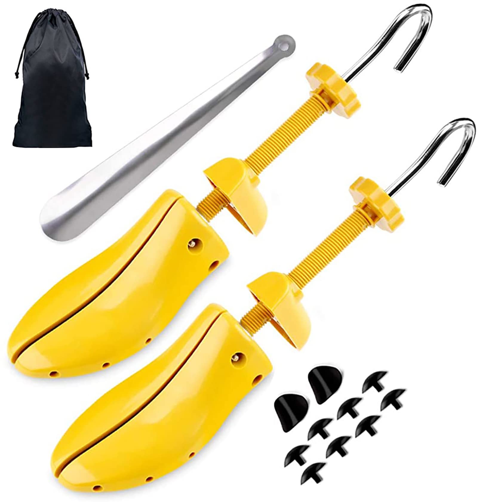 Schuhspanner 4-fach Schuhspanner Expander Dehnung Länge Breite Höhe, Gelb für Herren Größe 38-42/Damen Größe 38-42,