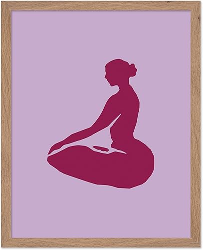 Miniatura 89 de Monem Art - Póster de yoga, impresión retro de yoga para el hogar, arte de meditación, arte espiritual, arte de silueta, arte de gato, arte bohemio