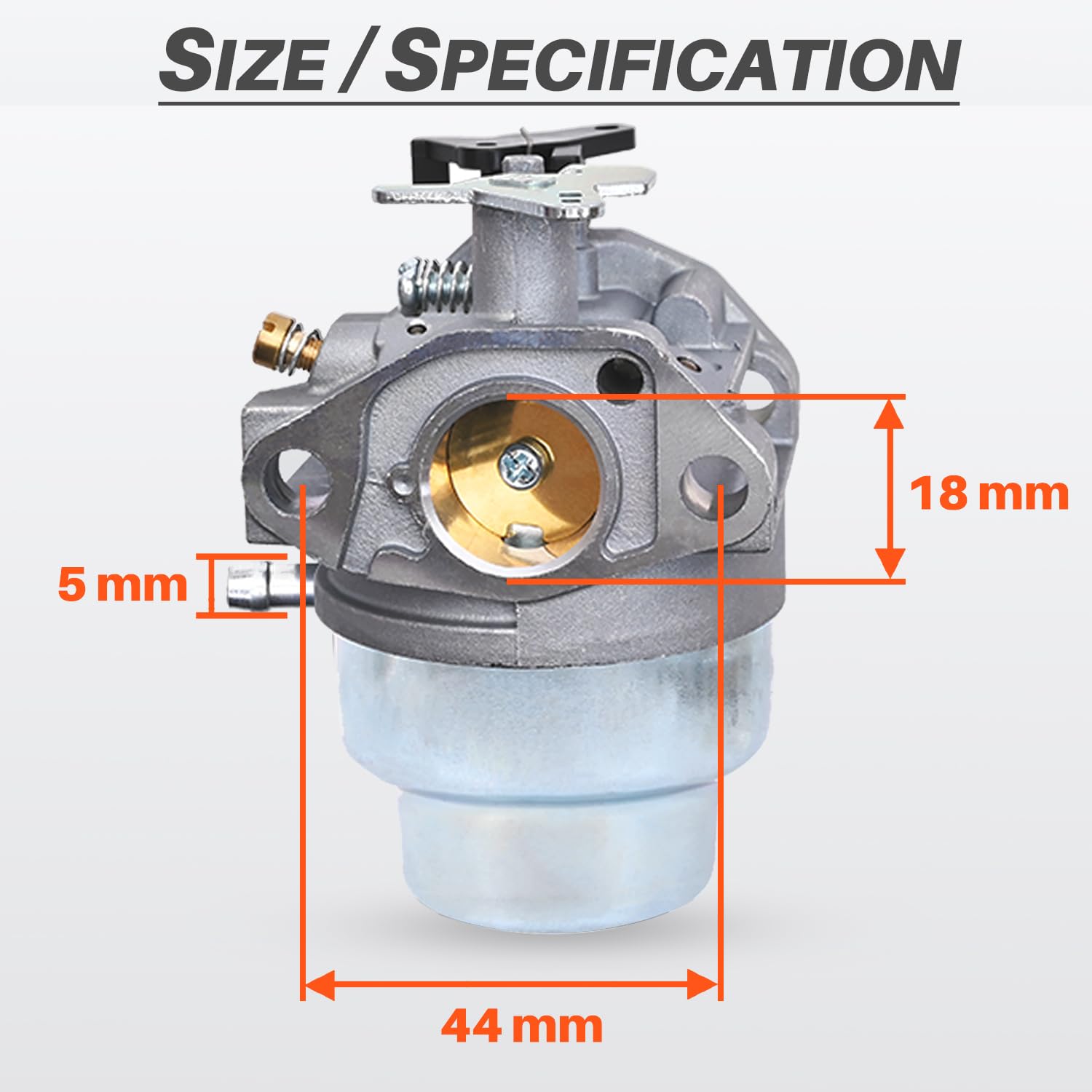 Carburador para Honda GCV160-OHC GCV160 GC160 GCV135 GC135 Cortacesped y Motor, JRISBO Repuestos Cortacésped Partes GCV 160 Carburetor Kit con Juntas, Bujia, Filtro de Aire