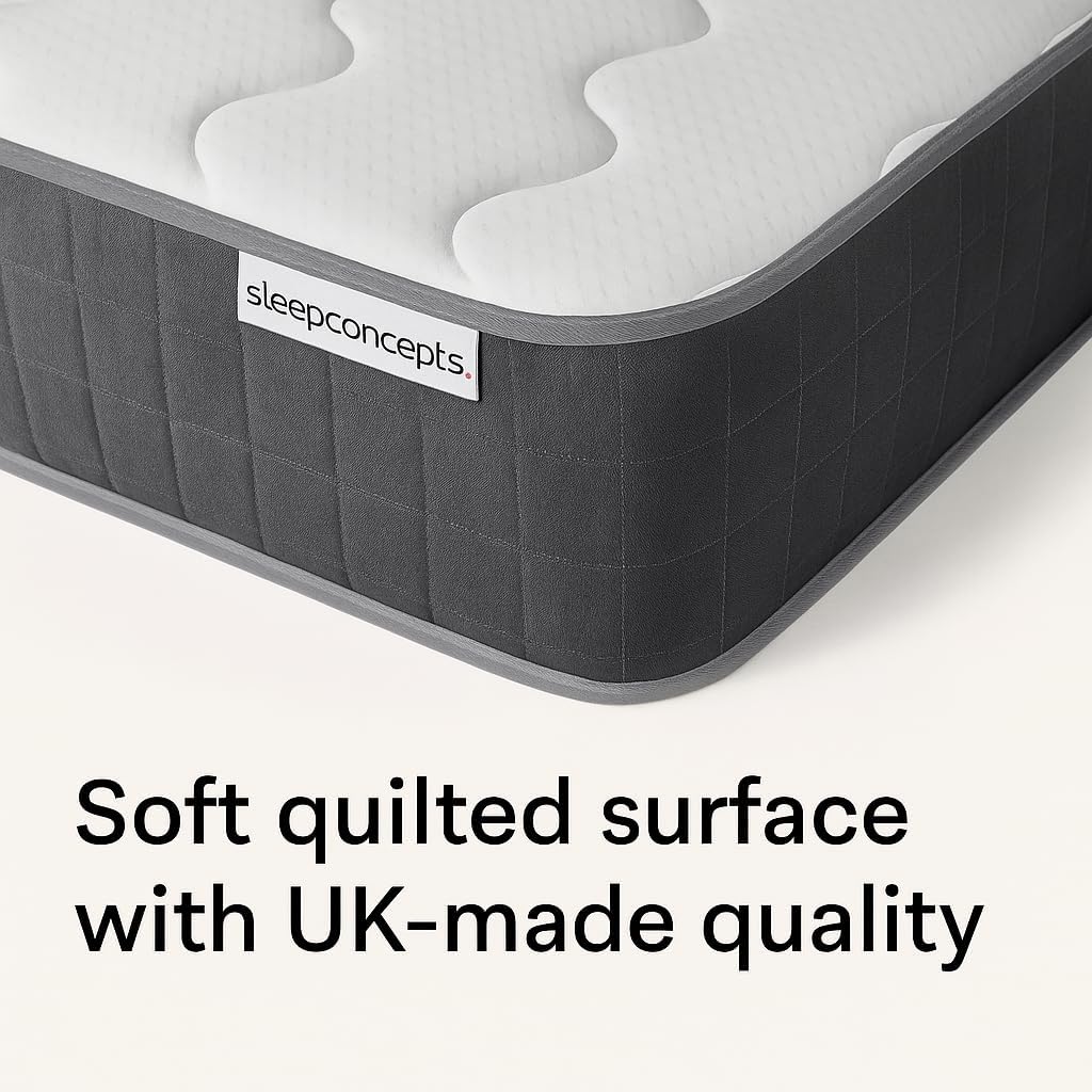 Memory Foam Mattress Hybrid Sprung 3ft Single 4ft6 Double 5ft King 6ft (Single) image 5