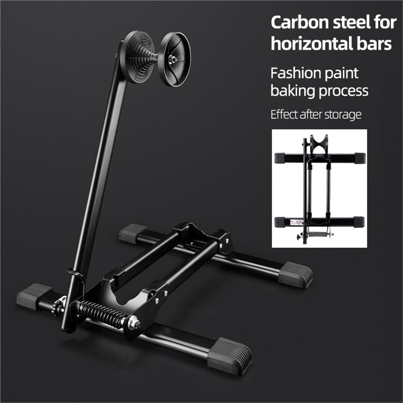 Fahrradwartungsständer Fahrradparkständer Faltbarer Indoor-Boden-Displayständer Rennrad Kick Stander Radfahren Reparatur Unterstützung Halter Rack(Color2)