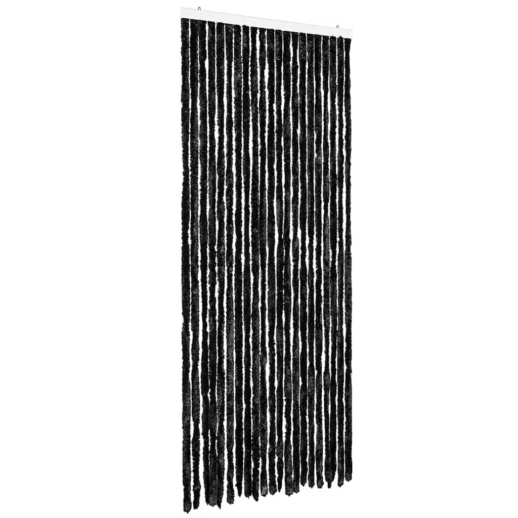 Rideau anthracite 90 x 220 cm chenille