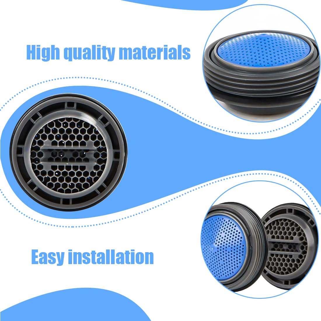 10 pezzi rubinetti a forma di moneta M24 24 mm filtro acqua rubinetto, rompigetto rubinetto cucina per cucina bagno lavanderia