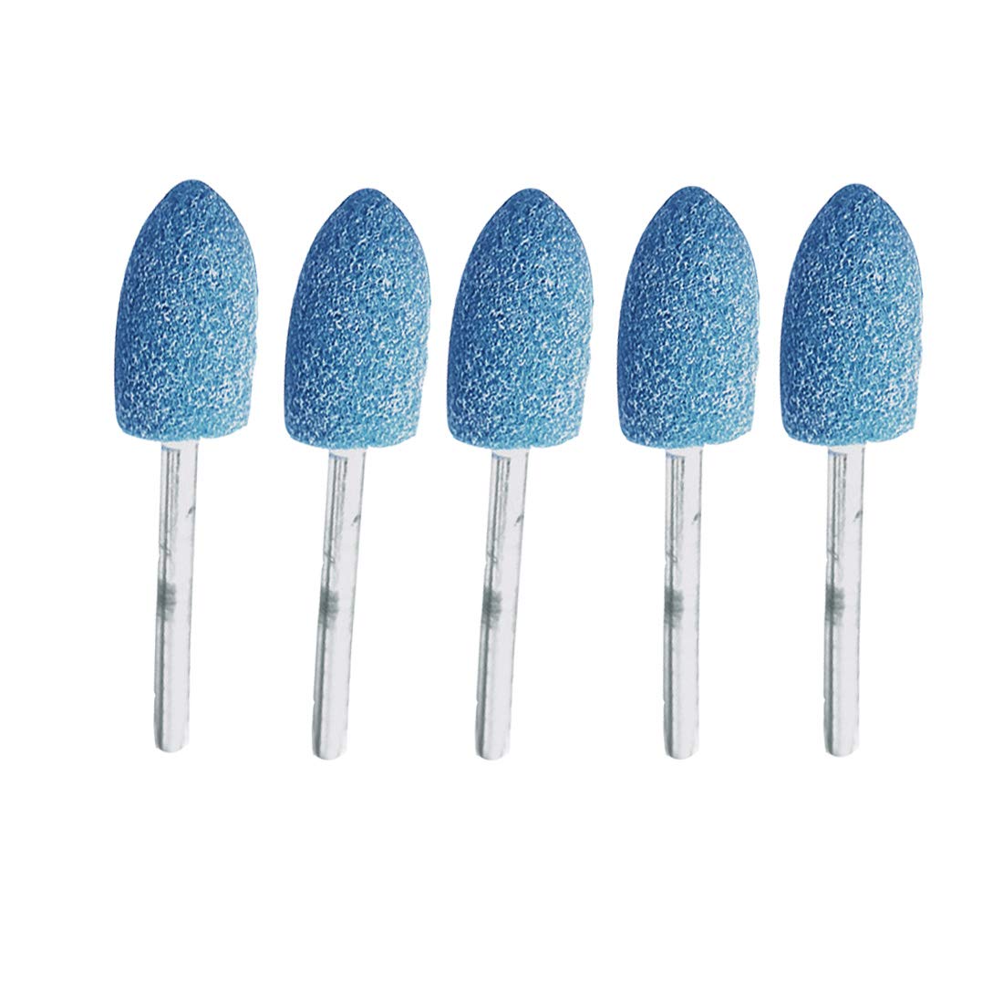 Corundum Grinding Heads, Abrasive Mounted Stone Grinding Wheel Head, Rotary Tools Deburring Polishing Bits Set, with 1/8