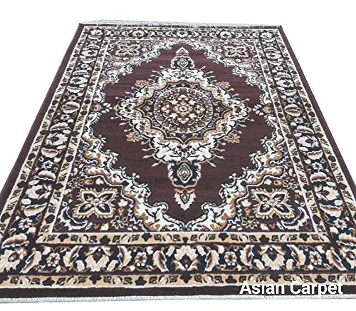 Image of Anti Skid Soft Acrylic Wool Carpet for Living Room & Bedroom (Design 1, 6 x 8 Feet)