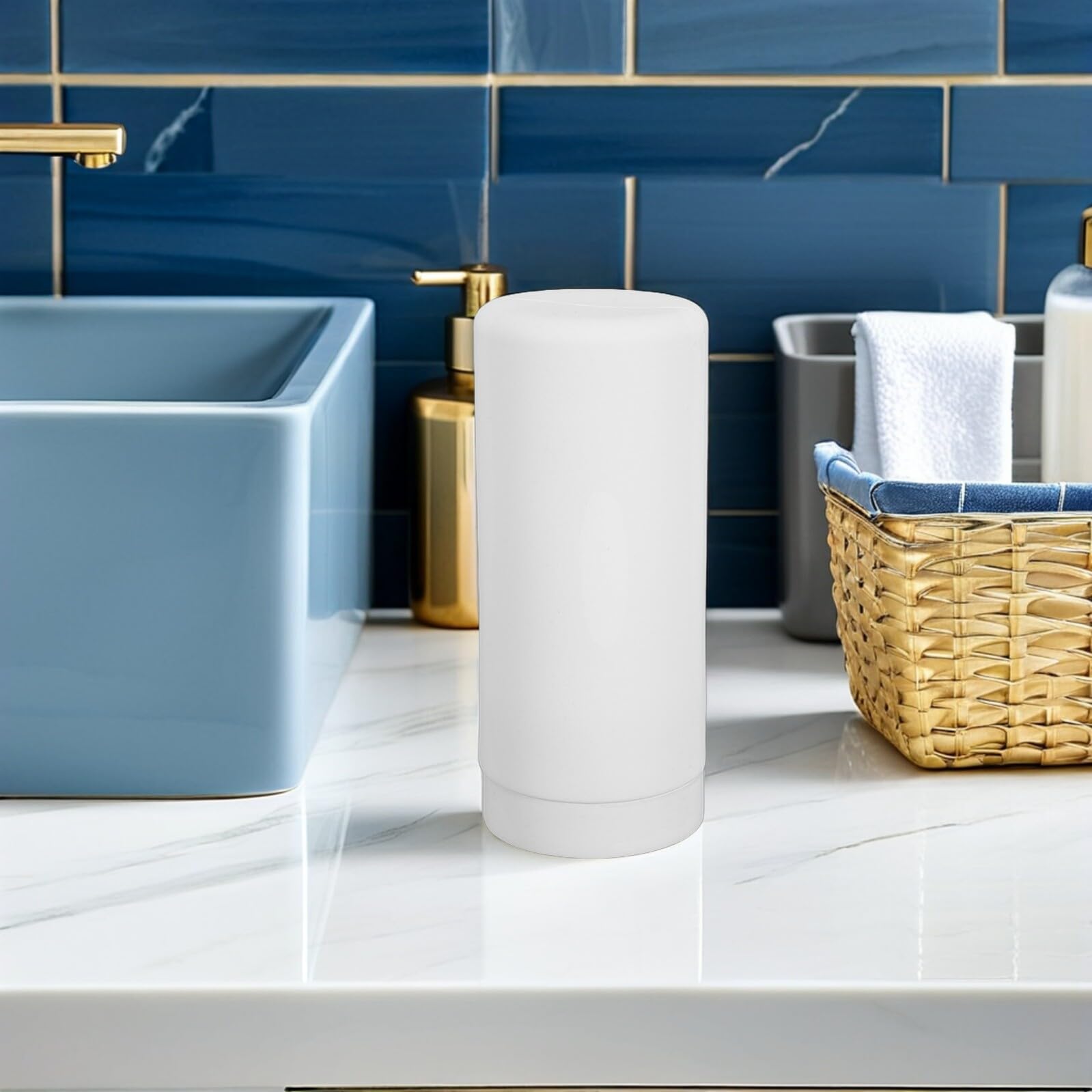 WOONEKY Dispensador de Jabón Líquido de Silicona Botella Recargable para Manos y Platos Dosificadora Portátil para Cocina y Lavabo de Baño Envase Multifuncional para Viaje y Uso