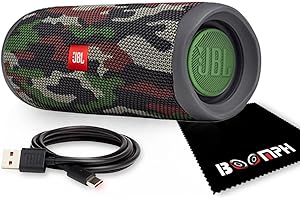 JBL Flip 5: Portable Wireless Bluetooth Speaker, IPX7 Waterproof - Cow Print