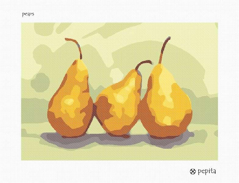 Pepita Needlepoint kit: Pears, 14" x 10"