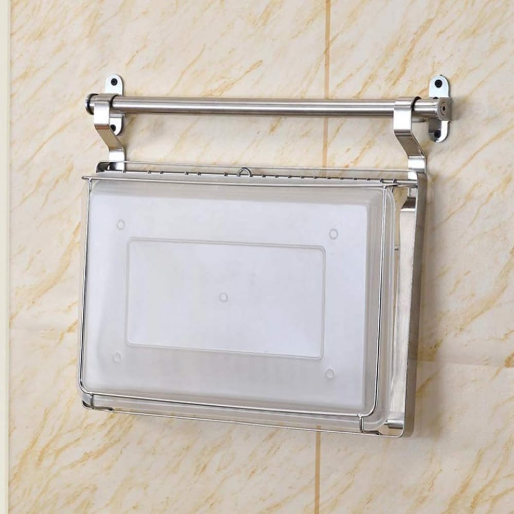 Abtropfgestell Abtropfgestell Edelstahl Faltbar Geschirrtrockner mit Abtropfschale zum Aufhängen Abtropfgitter Teller Lagerregal Geschirrhalter Wand Abtropfgestell