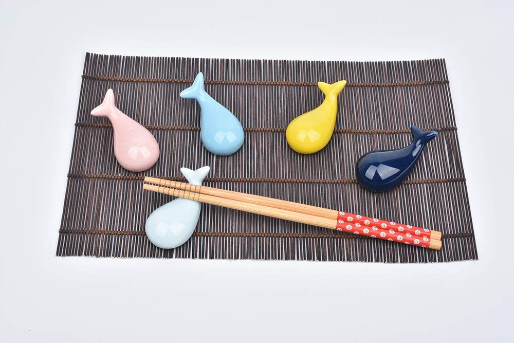 Ceramic Chopstick Rest GLOBLELAND 10-Piece Japanese Chopstick Rests - Ceramic Utensil Holders In Mixed Designs Chopstick Holder Rest - Foto 8