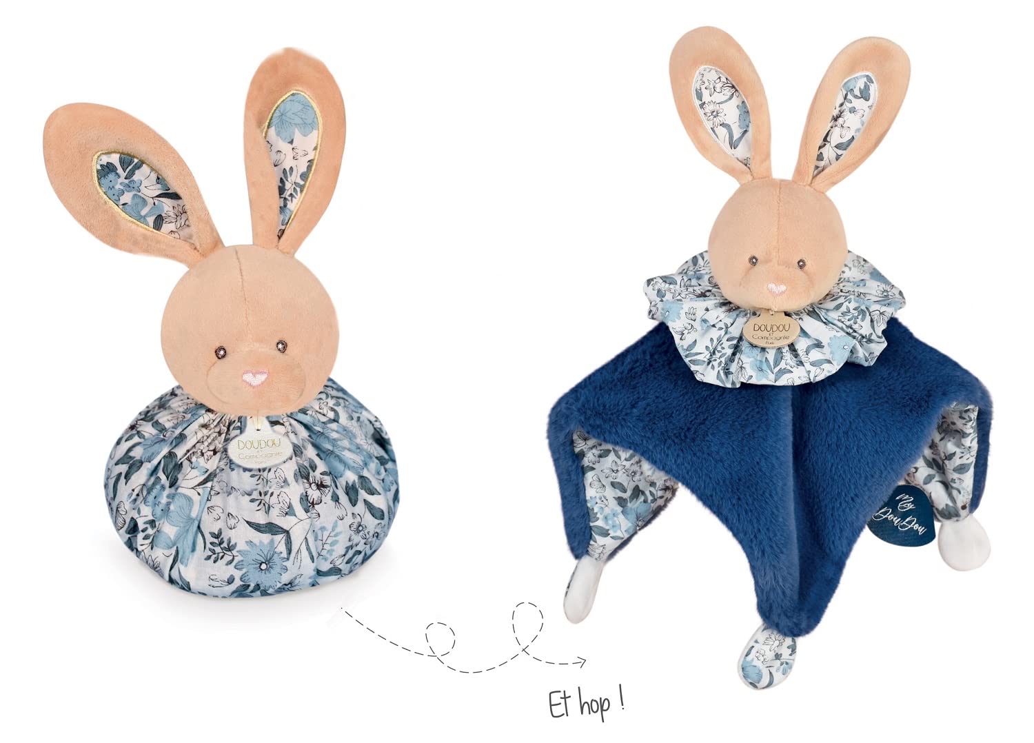Peluche lapin d'éveil pour les siestes de bébé en poussette