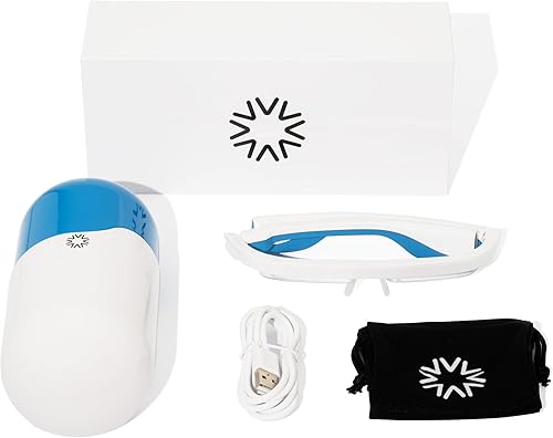 Miniatura 6 de AYO: Gafas de terapia de luz azul de alta calidad | Duerme mejor, aumenta la energía, mejora el estado de ánimo, lámpara portátil de terapia de luz