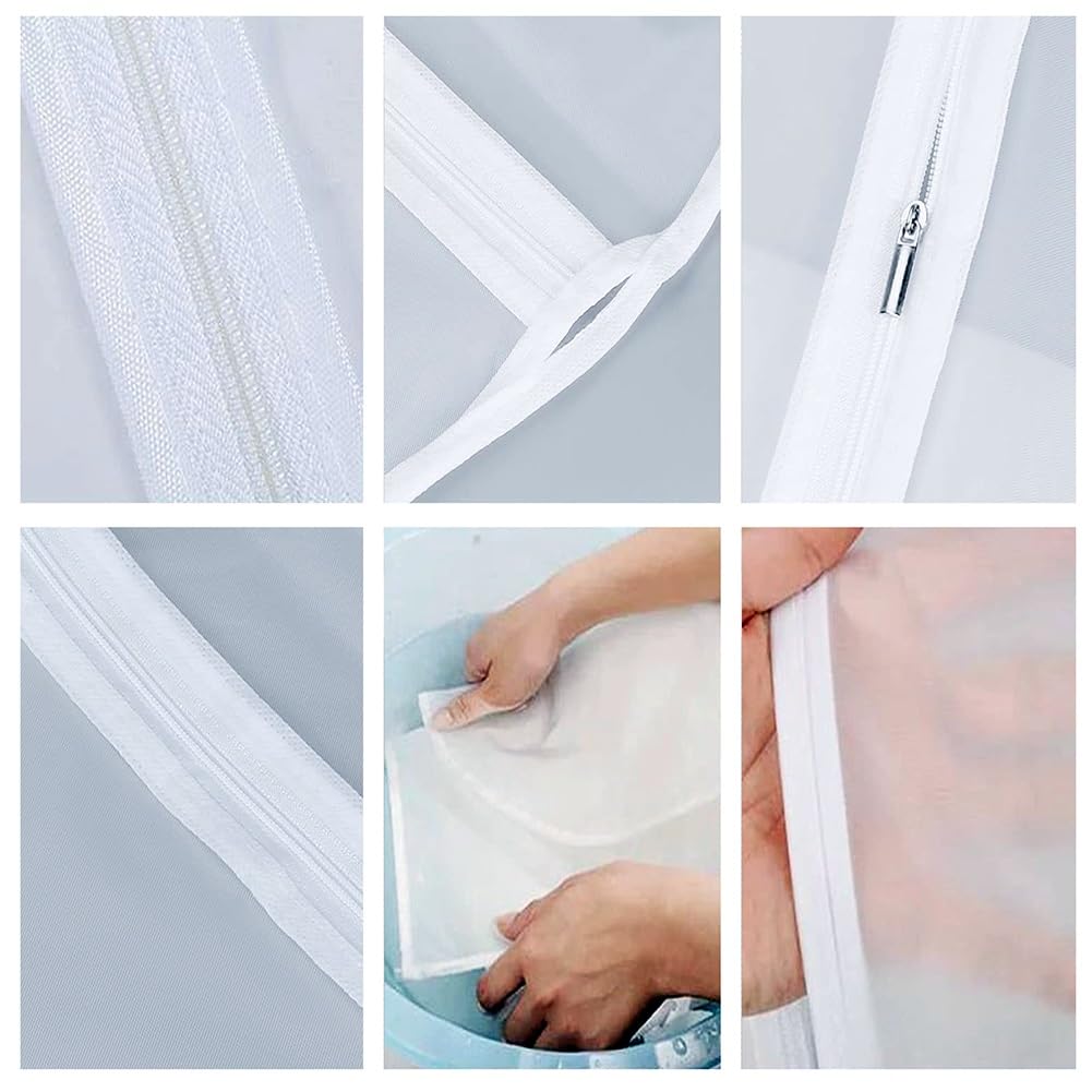 10 Pezzi Custodie Porta Abiti Antipolvere 60 x 140 Cm, Custodie Porta Abiti Nere Impermeabili con Cerniera per Camicie, Cappotti e Costumi(Zwart)