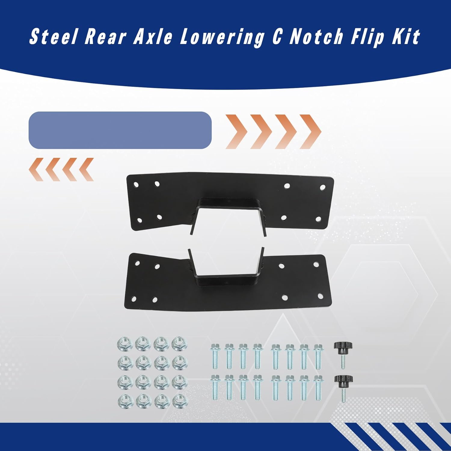 GXYWADY Steel Rear Axle Lowering C Notch Flip Kit Replacement for 1999-2006 Chevrolet Silverado 1500