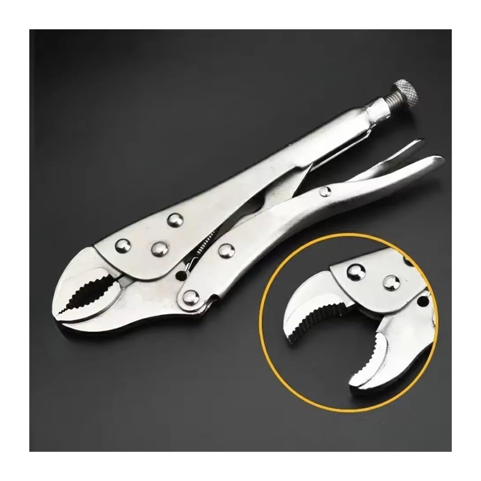 Alicates de presión multifuncionales grado Industrial, herramienta llave fuerza boca Circular fija, potente, resistente, tipo C, 1 ud(10in)