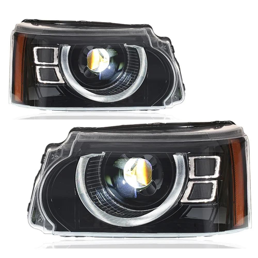 EKEGUY Lens Cover Car Led Headlights For Range For Rover Sport 2010-2013 L320 Upgrade LED Front Lights LR023551 LR023552 Lampshade Case