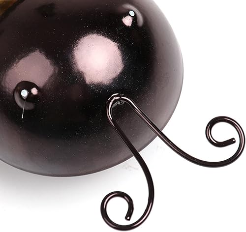 Miniatura 4 de Queemie® Bonito juego de 3 decoraciones de pared de abejas de jardín de metal, coloridas estatuas de abeja al aire libre, esculturas de pared para