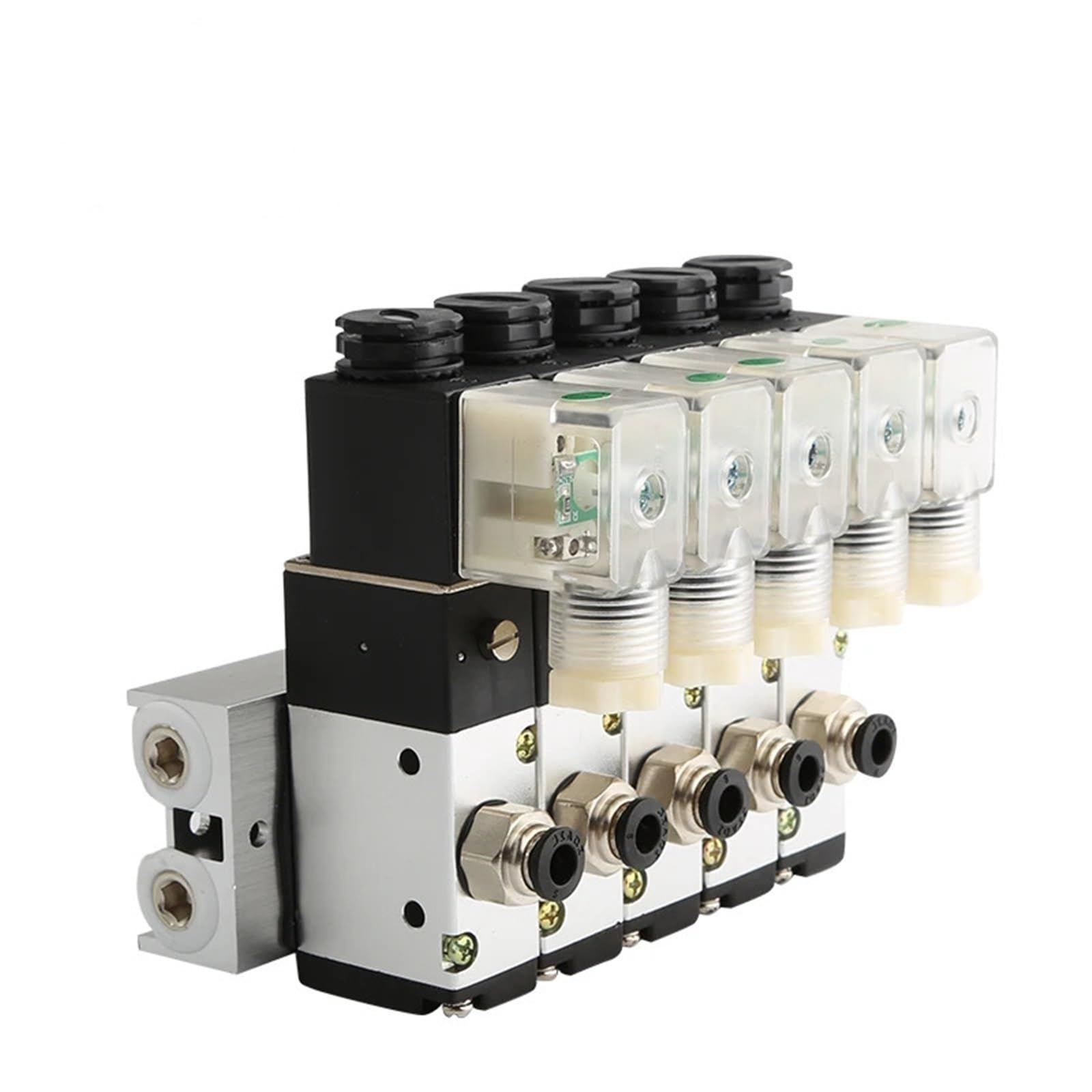 3V210-08-NC elektromagnetyczny normalnie zamknięty zawór elektromagnetyczny zawór blokowy zawór zbiegowy pneumatyczny elektromagnetyczny DC24v AC110v 220v 3 porty (Dc24v 8 wejść, 3 kombinacje