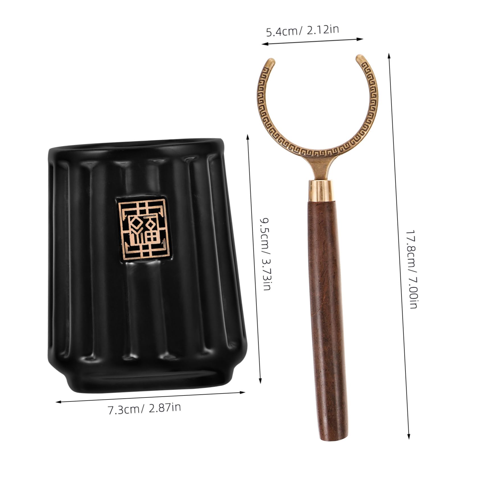 OUNONA 3 Sets Tee Kunst Set Chinesisches Teezeremonie Zubehör Tee Zubehör Für Teeliebhaber Frauen Tee Zubehör Tee Utensilien Teelöffel Für Losen Tee Gongfu Tee Zubehör Keramik