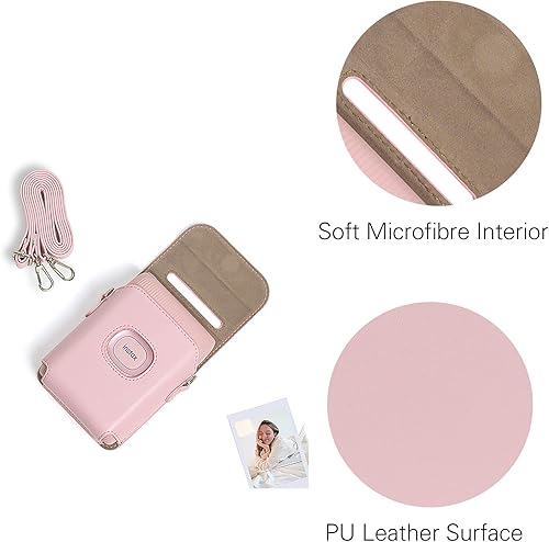 Miniatura 3 de MIni Link 2 - Funda de piel sintética para impresora Fujifilm Instax Mini Link 2 con correa de hombro ajustable