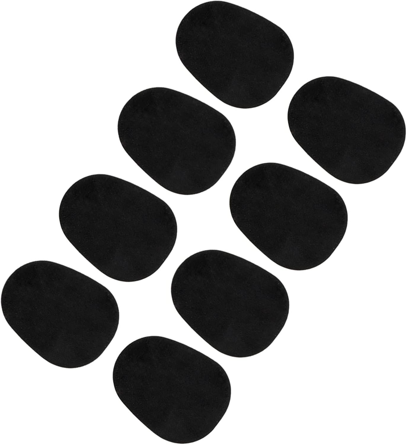 TSTS サックス マウスピース パッド ブラック 薄い シリコン ゴム クッション サックス パッチ 8個/1パック サックス交換