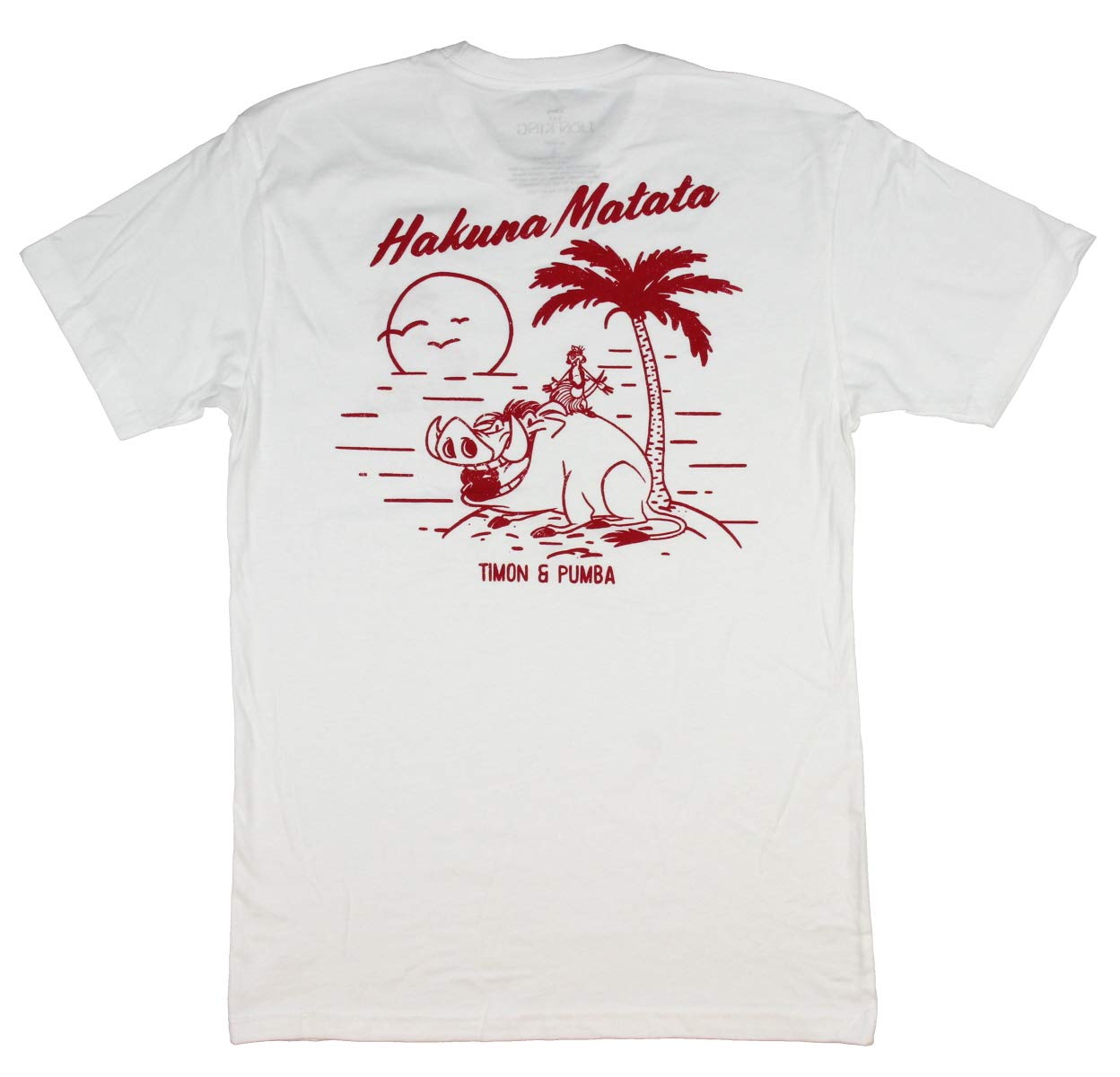 Seven Times SixLion King Men's Hakuna Matata Timon and Pumba Beach Vacay Graphic T-Shirt