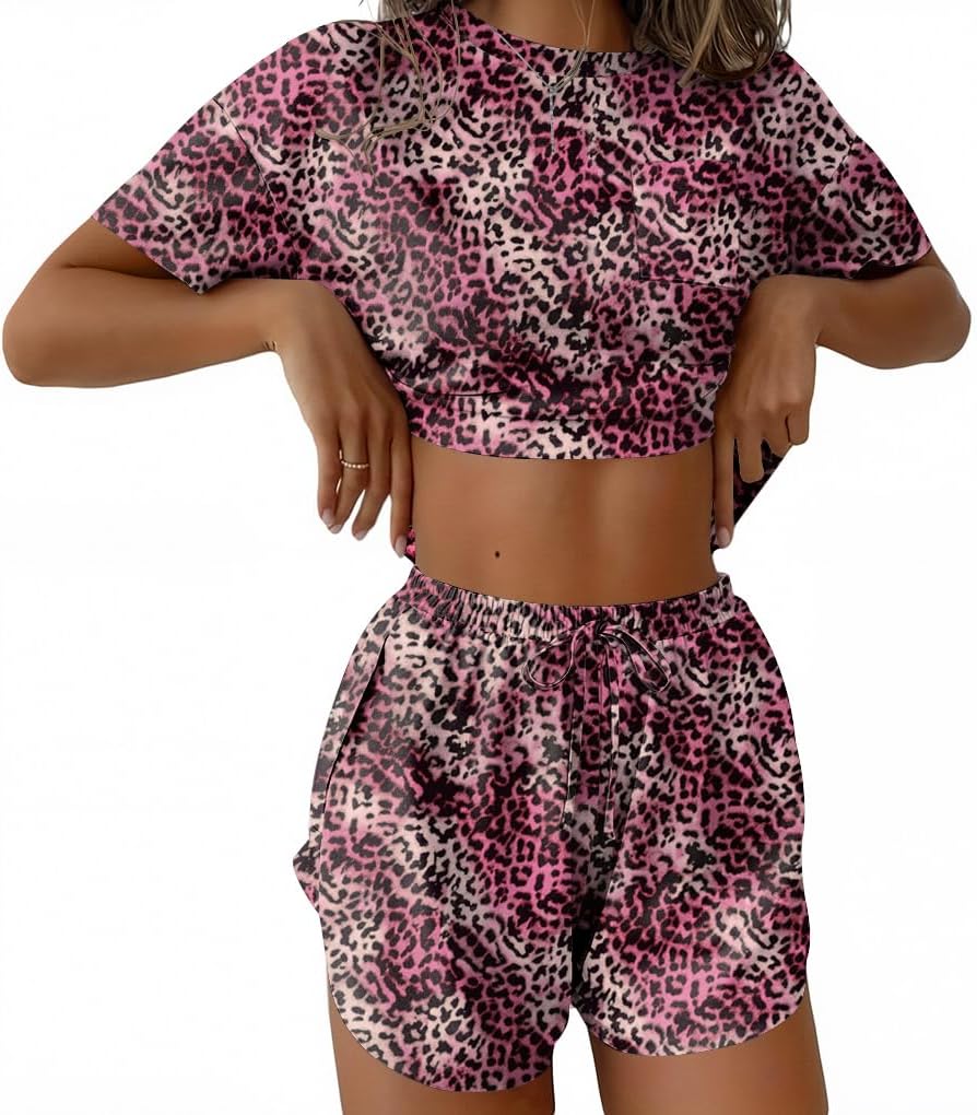 Ekouaer Womens Pajama Sets Sexy Lounge Sets Side Split...
