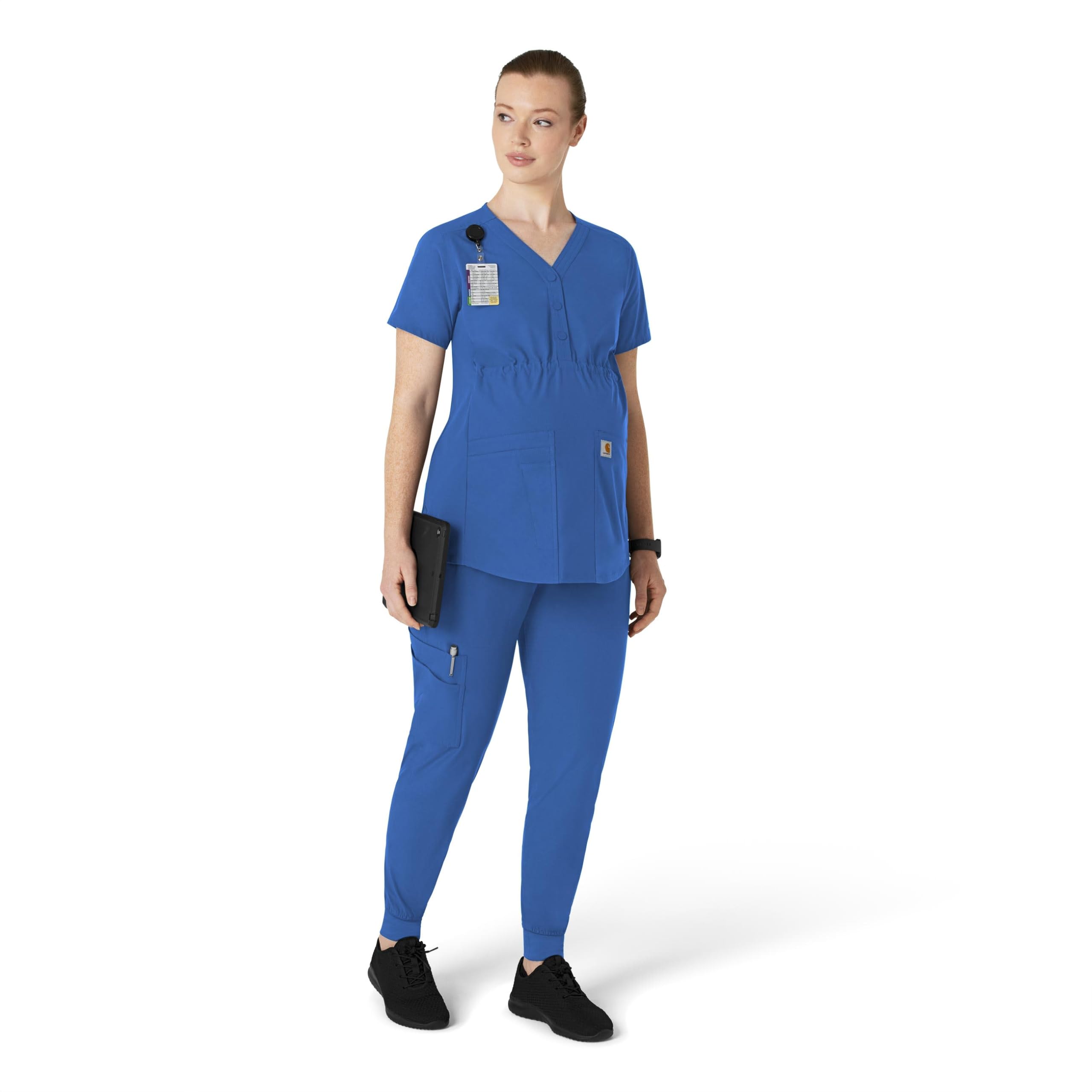 Carhartt Women's Maternity Jogger Scrub Pant - Royal, XL