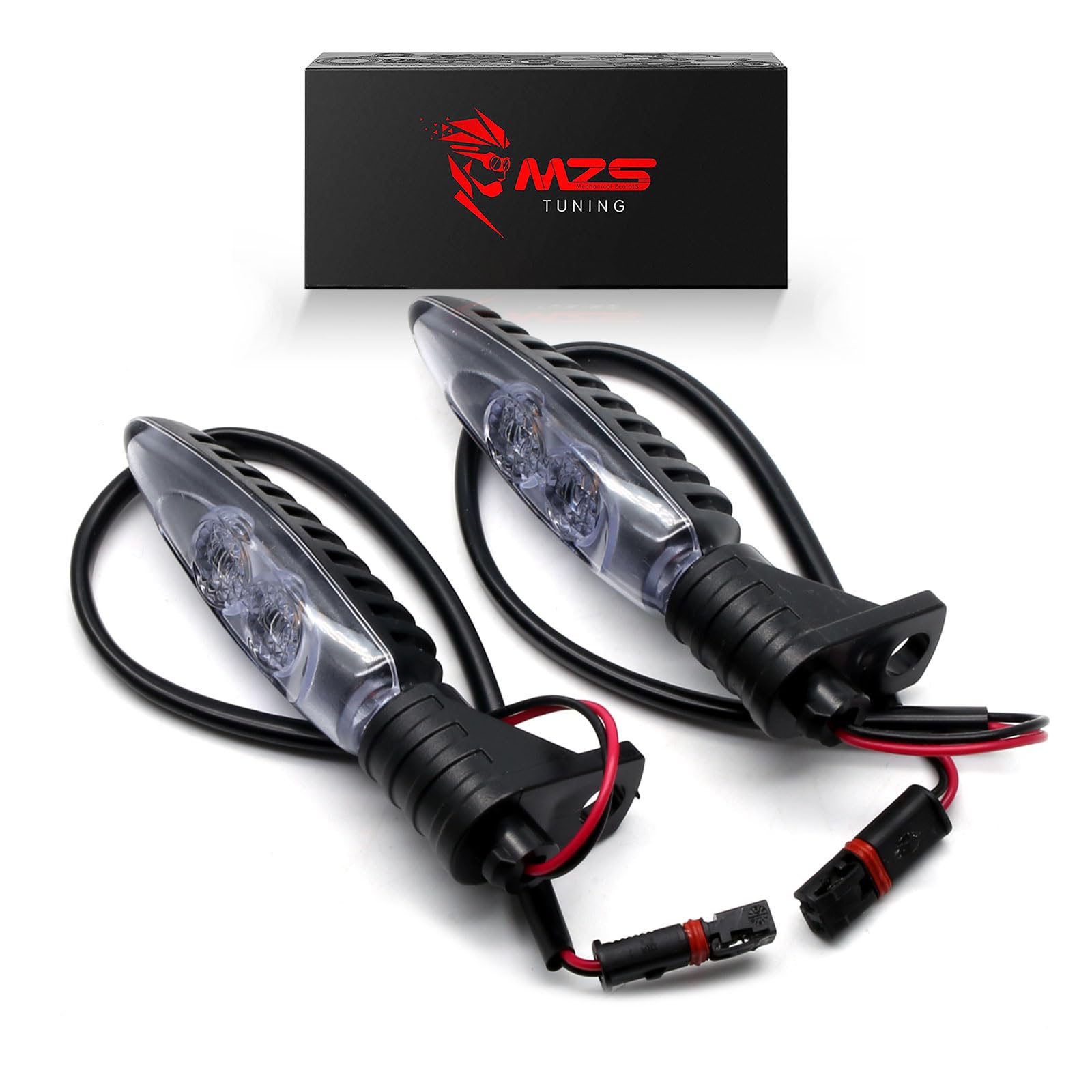 Amazon.com: MZS Motorcycle Turn Signal Lights, 2009-2016 Front LED ...