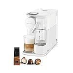 Nespresso Lattissima One Coffee Machine by De'Longhi for Original Coffee Pods, Latte, Cappuccino, Integrated Milk Frother, Starter Capsule Set Included, EN510.W, White