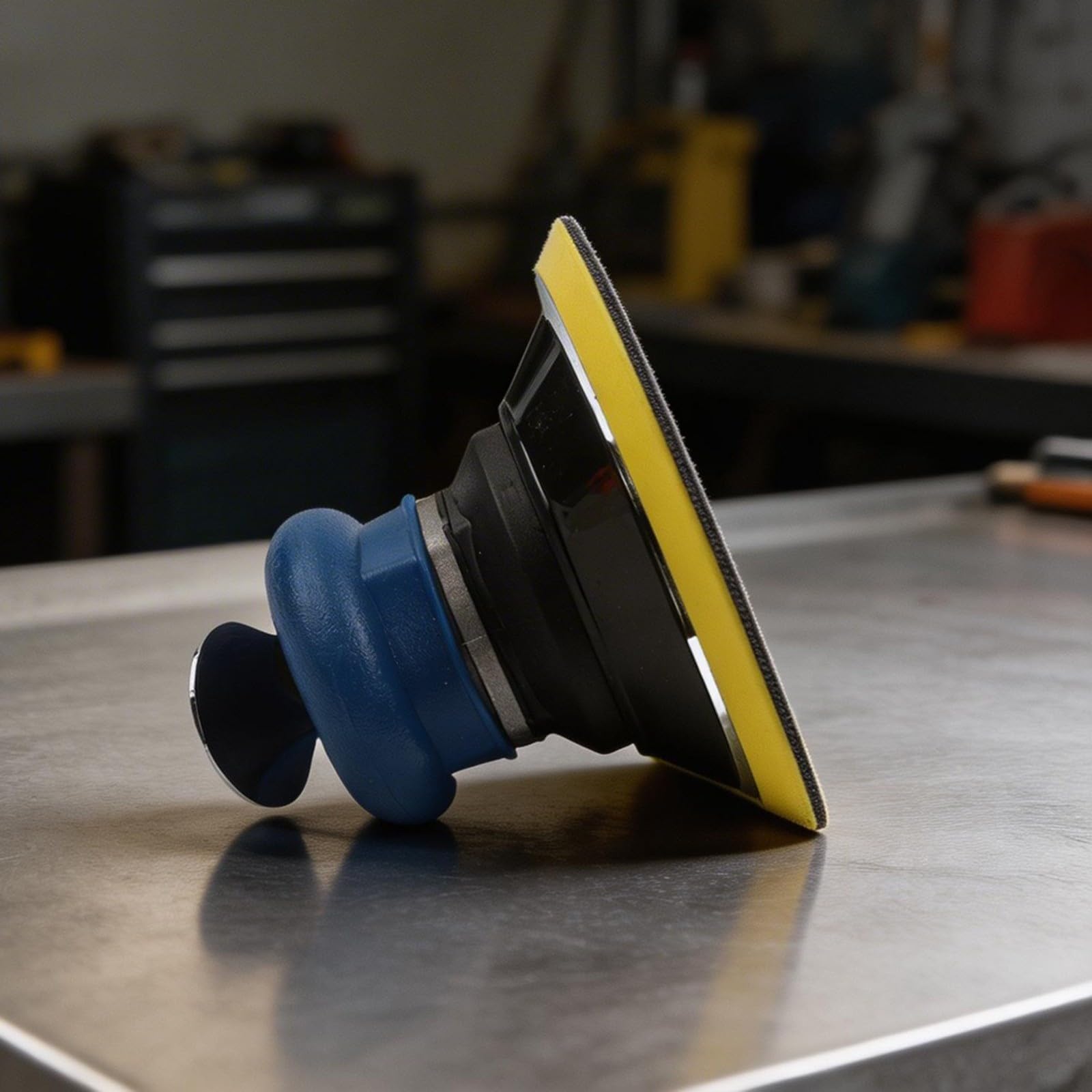 Lijadora orbital neumática de 6 pulgadas (150 mm), 13500 rpm, para pulido de coche y lijado de madera y metal, compacta con función de seguridad (6 pulgadas)