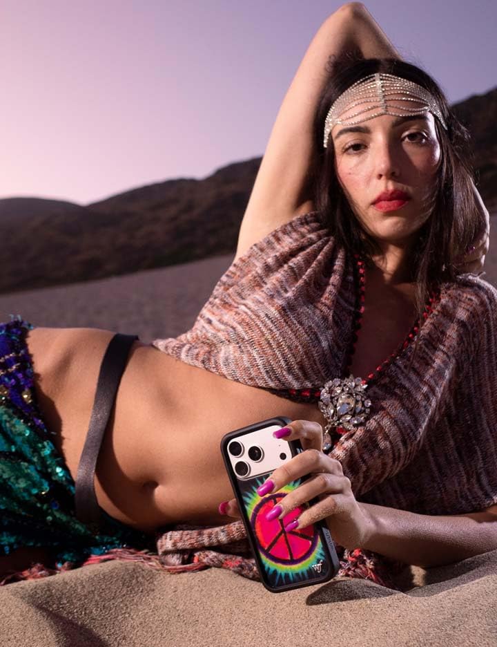 Image of Wildflower Cases - iPhone 17 Pro Max Compatible - Sav Hudson Peace Sign