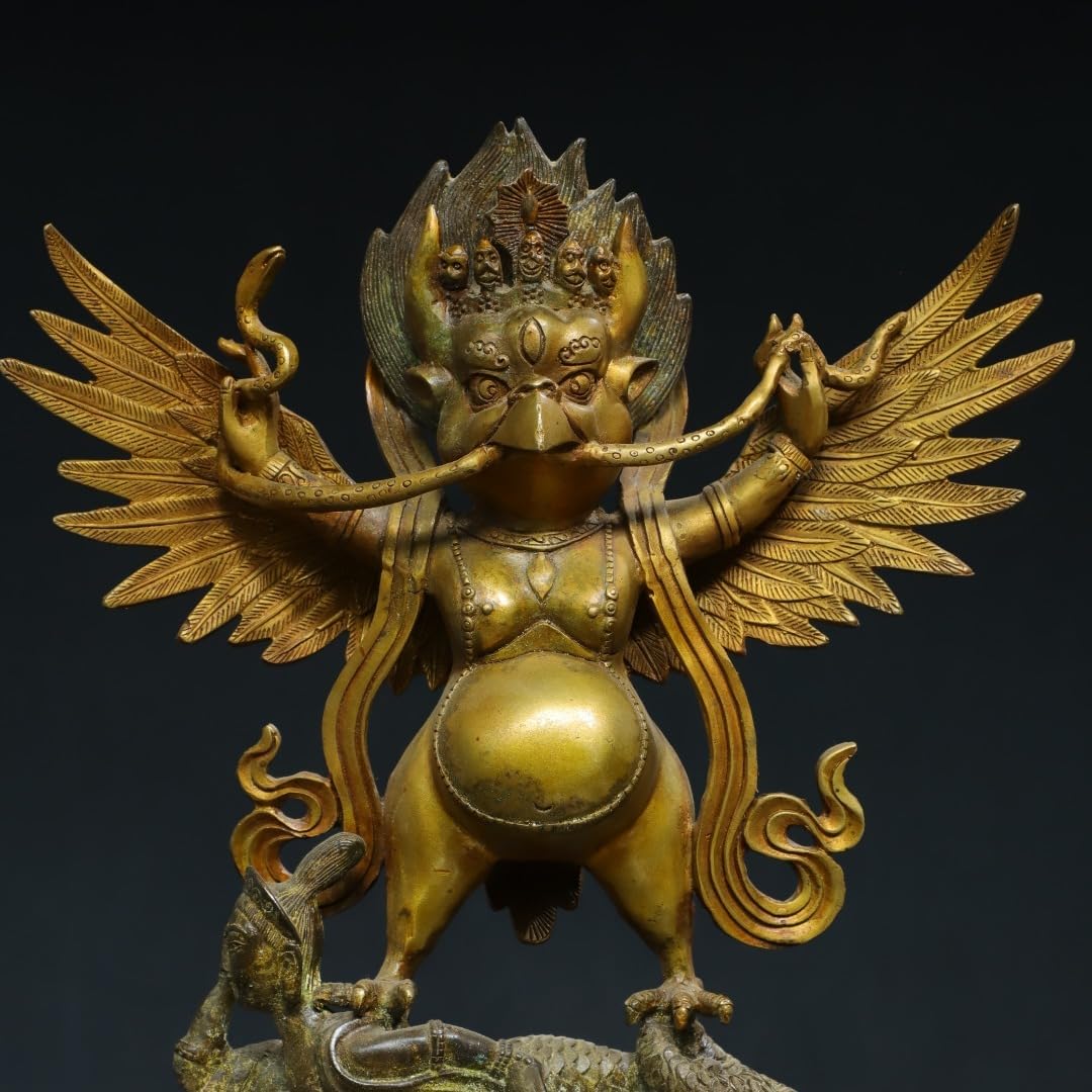 ●希少 時代物 古銅 大きい 鳳凰像 鳥獣 斑紫銅色 宣徳銅 唐金 高さ23cm Amazon.co.jp: 珍品旧蔵清朝時期 大鵬金翅鳥 仏像 銅塗金 鍍金 銅 金