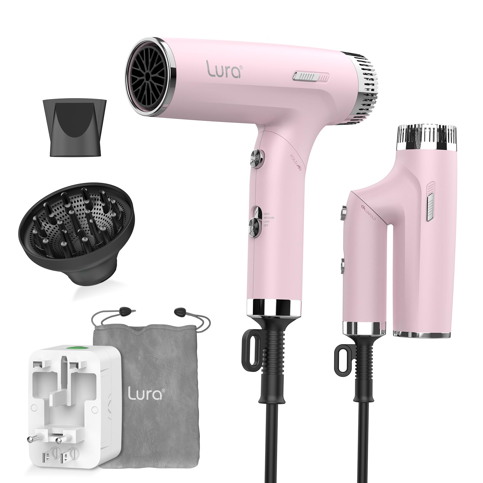 Amazon.com : LURA Auto Dual Voltage Hair Dryer for International