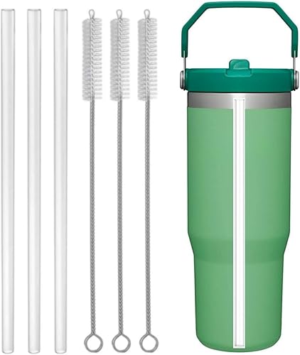 3 popotes de repuesto para Stanley, popote de plástico reutilizable transparente, limpiador de popote extra largo para Stanley Cup,12 pulgadas de disponible en Yaxa Colombia