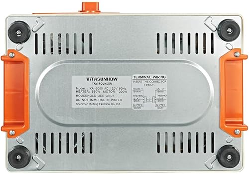 Miniatura 9 de Máquina para golpear ñame, para hervir ñame y para golpear el ñame, FuFuFu de yuca, FuFu de plátano y una mezcla de yuca sin esfuerzo, capacidad con