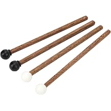 4pcs 16.5cm Percussion Mallets for Steel Tongue Drum with Soft Rubber Head