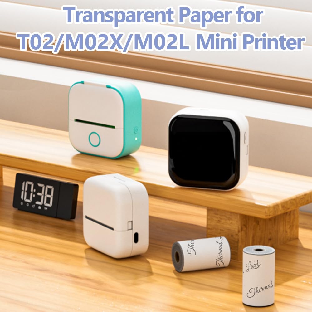 T02,M02X,M02L Papier Autocollant 3 Rouleaux De Papier Autocollant Pour