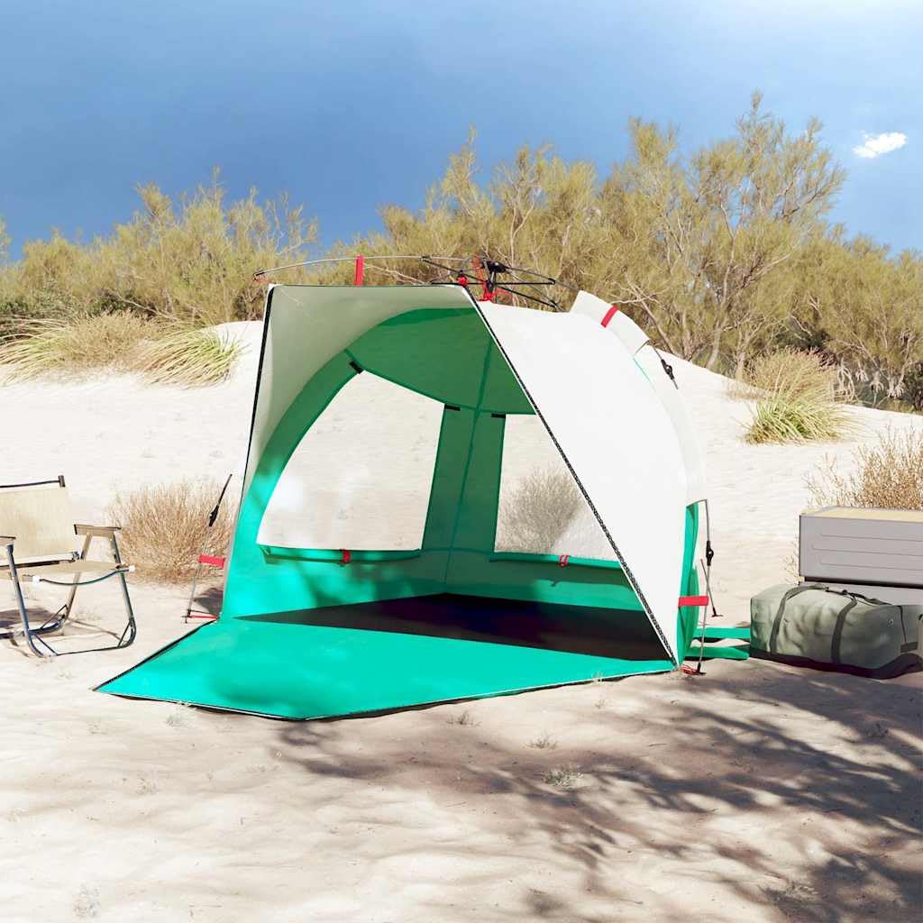 Mangloder Strandzelt Personen Grau wasserdicht mit Quick-Release-System für Camping, Outdoor, Strand und Garten, leicht, kompakt, Winddicht, UV-beständig, ideal für Reisen und Festivals