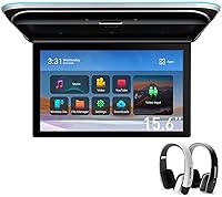 Vista 9 de XTRONS Reproductor de techo Android de 15.6 pulgadas de ancho, pantalla táctil IPS de 8 K, monitor de montaje en techo para automóvil, altavoces